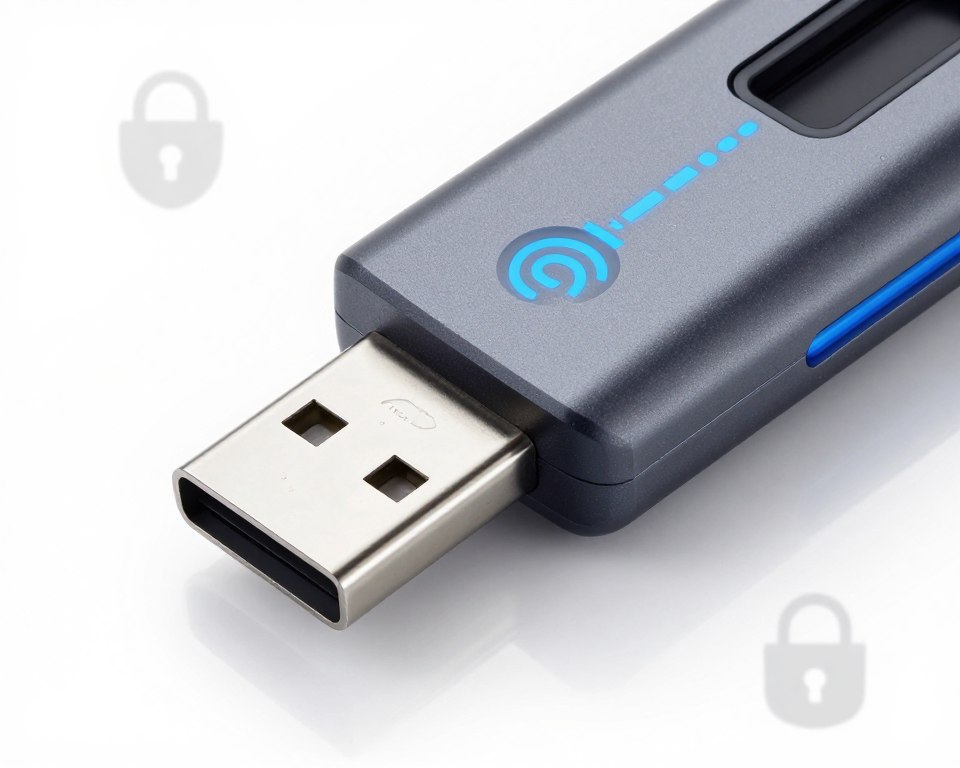 Hardware security key device for physical two-factor authentication