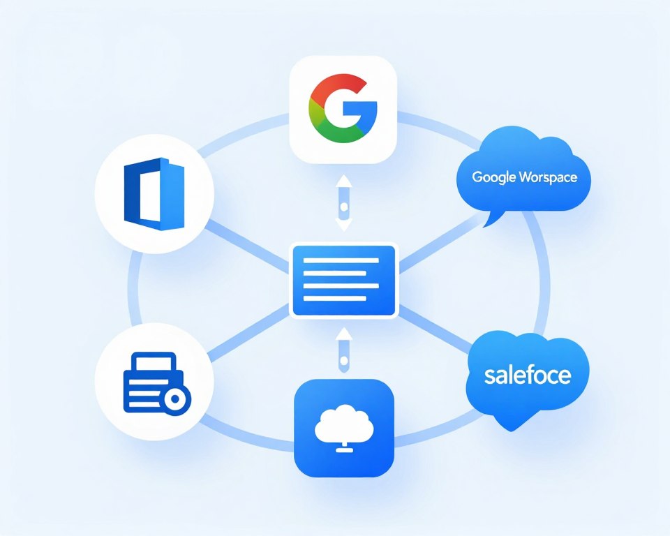 Cloud DLP protecting multiple SaaS applications with security layer