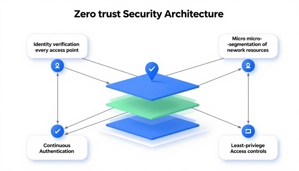 zero trust architecture with identity verification and micro-segmentation