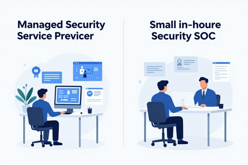 Comparison between MSSP managed security and in-house security team approaches - Atrity Info Solutions Comparison Between Mssp Managed Security and In-house Security Team Approaches