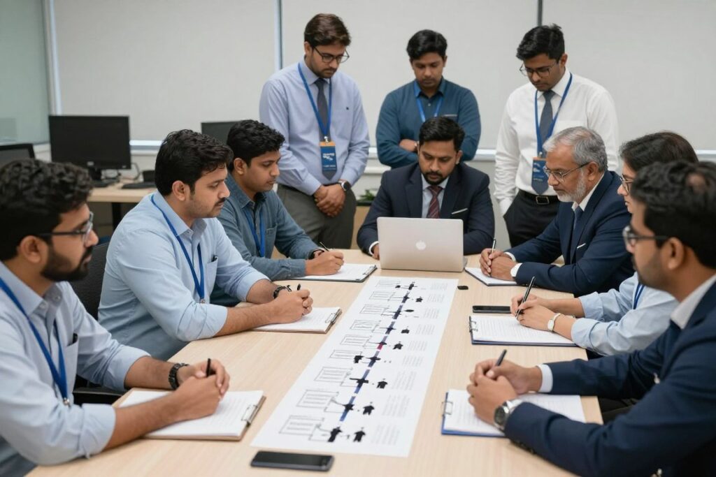 Incident Response Team Managing a Simulated Cyber Attack